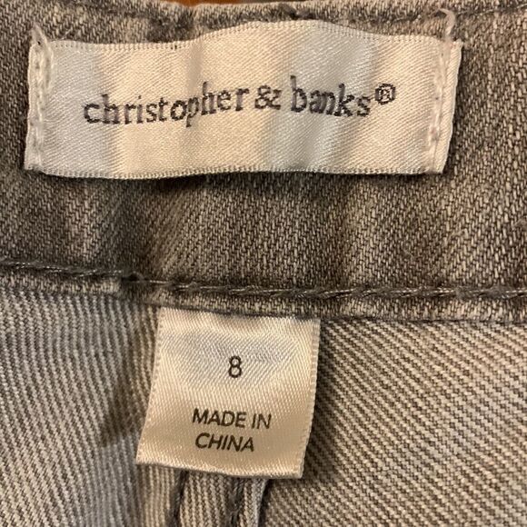 Christopher and Bank size 8 gray denim jeans - Picture 6 of 12